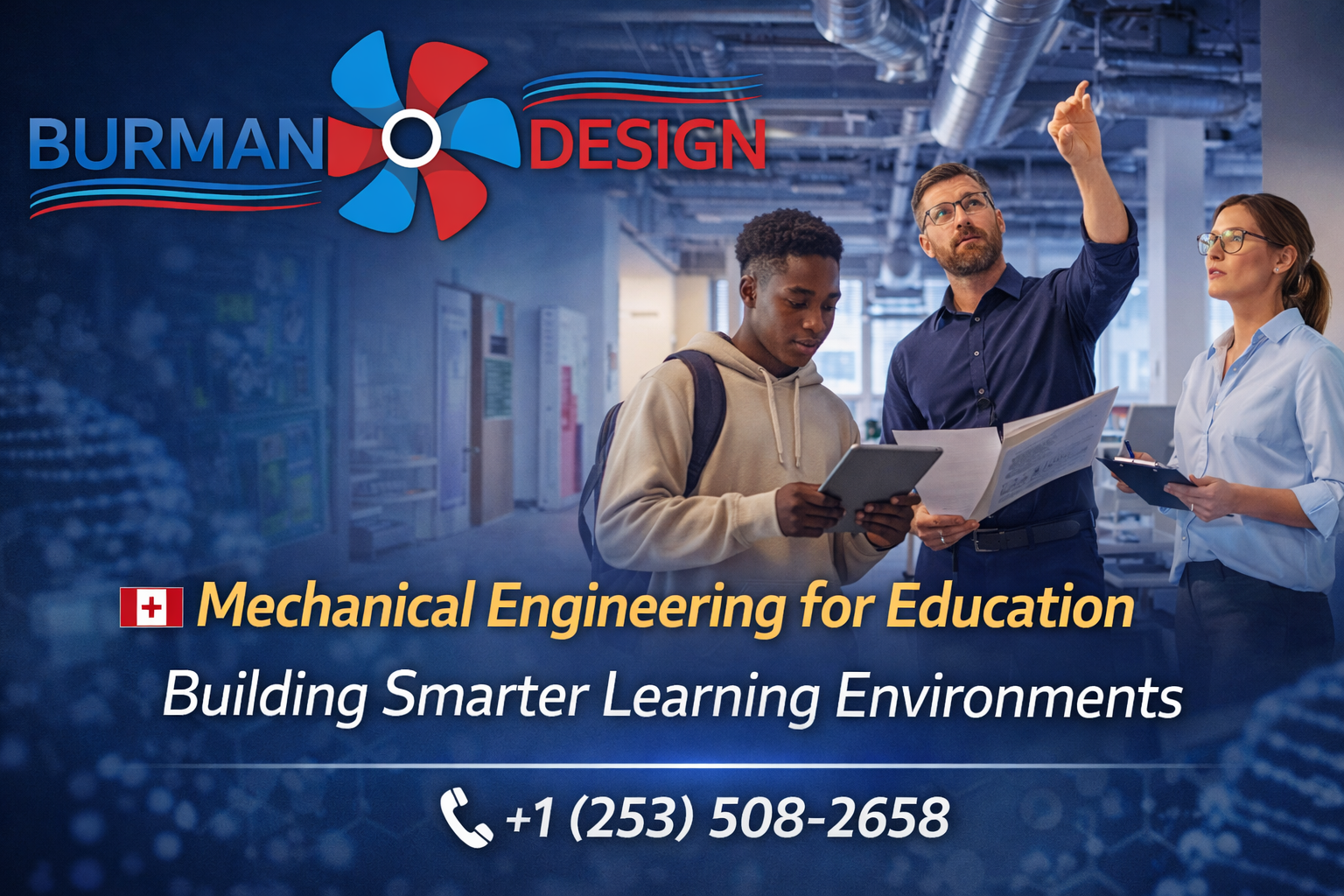 Mechanical Engineering for Education Facilities in Washington, Sustainable and Energy-Efficient Building Systems in Washington, Burman Design